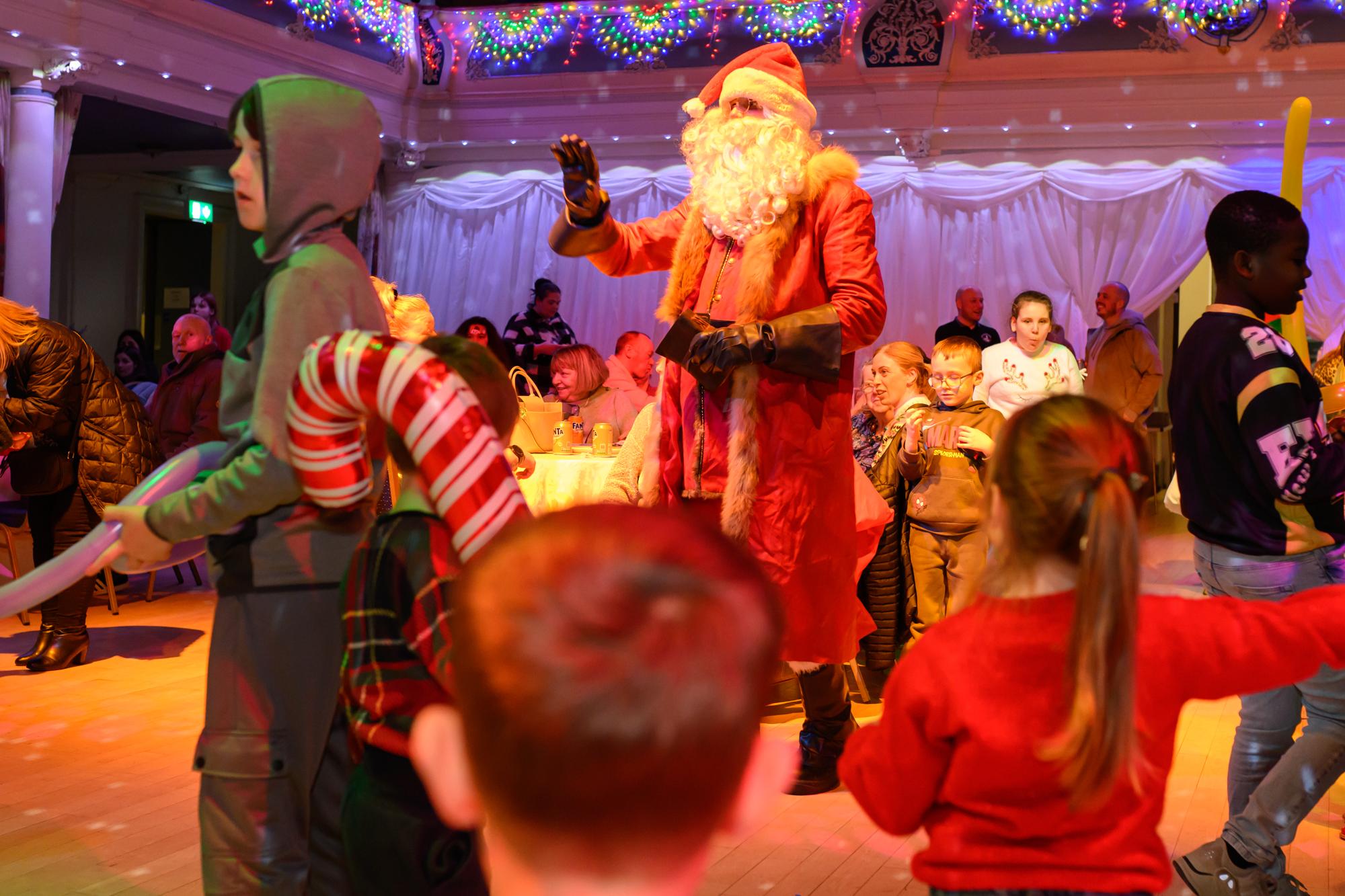 Santa visiting Cloch's Christmas event