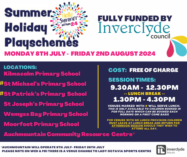 Summer Holiday Playschemes - 2024